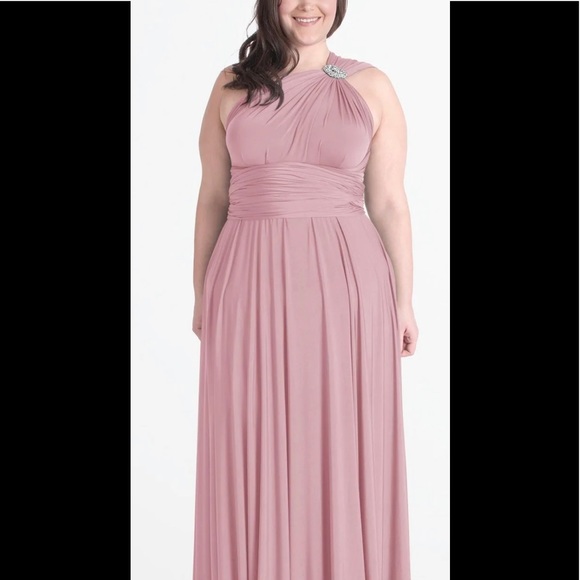 Henkaa Sakura Maxi Infinity Dress & Matching Bandeau Dusty Rose (007) - Picture 2 of 6